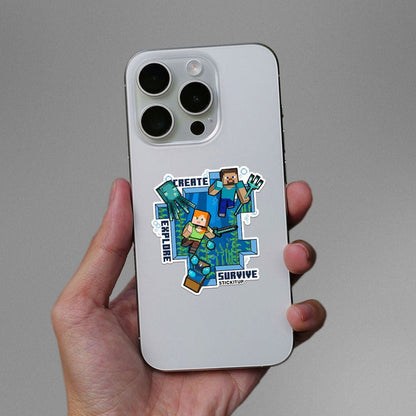 CREATE EXPLORE SURVIVE 0.1 Sticker - Stickers | STICK IT UP