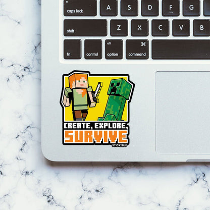 CREATE EXPLORE SURVIVE Sticker - Stickers | STICK IT UP