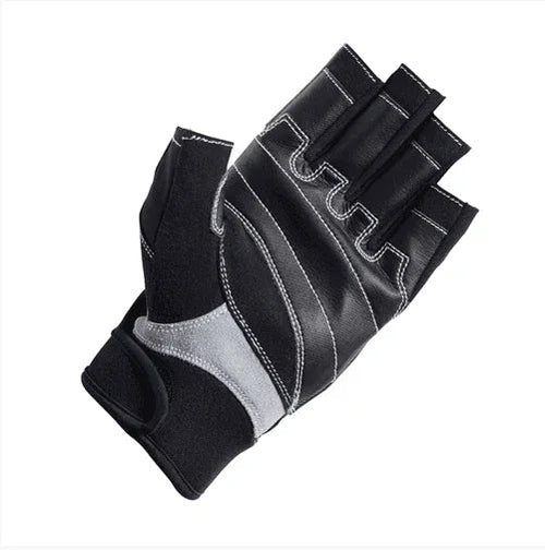 Crewsaver Short Finger Sailing Glove with black and grey durable construction
