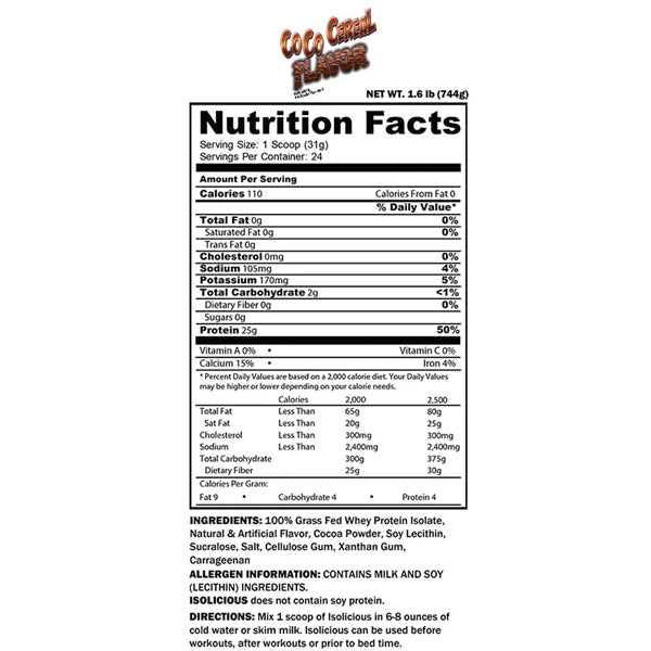 CTD IsoLicious Isolate Protein Powder 1.6lbs