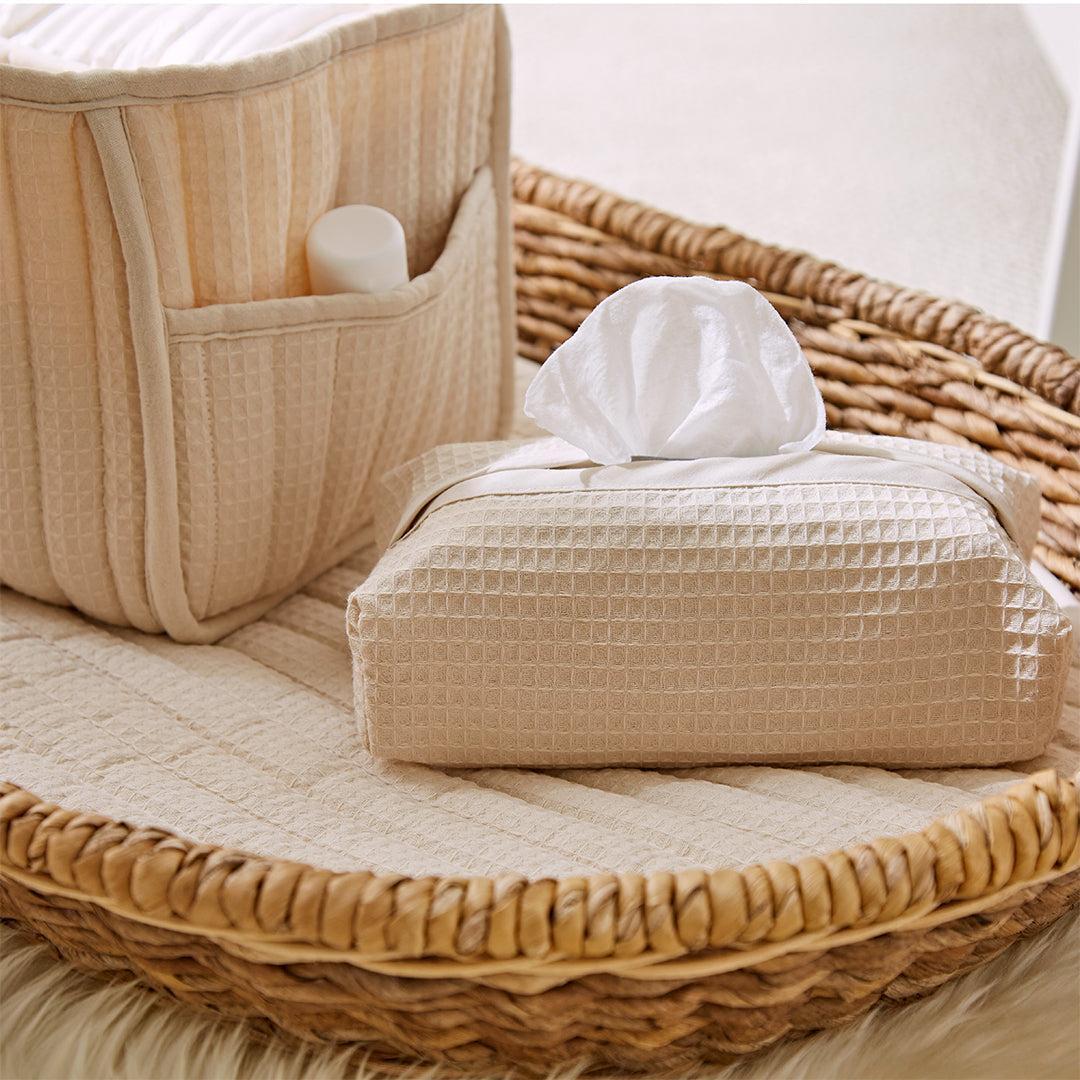 CuddleCo Changing Set - Cashmere Waffle