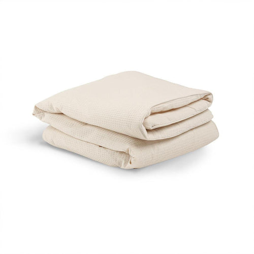 CuddleCo Cot Bed Quilt - Cashmere Waffle