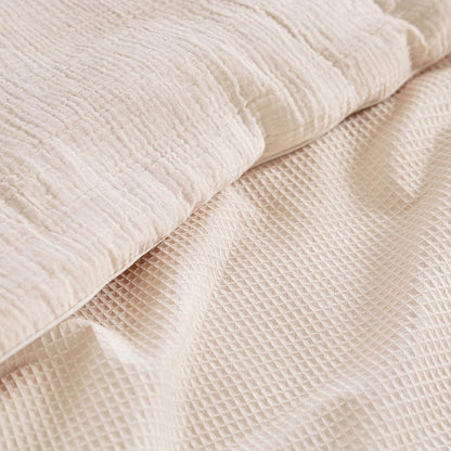 CuddleCo Cot Bed Quilt - Cashmere Waffle
