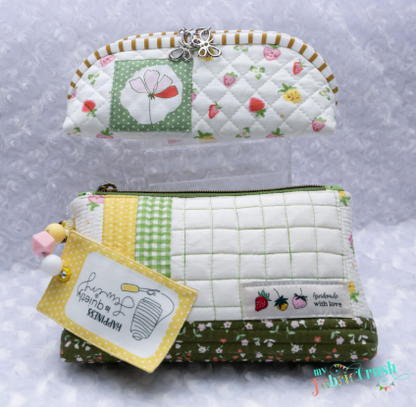 Curated Treasure Packs of Mischief for Minki Kim Zipper Pouch class to go with Cottage / Memories Panel