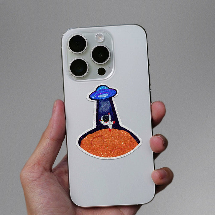 Cute Astronaut Glitter Sticker - Glitter Stickers | STICK IT UP