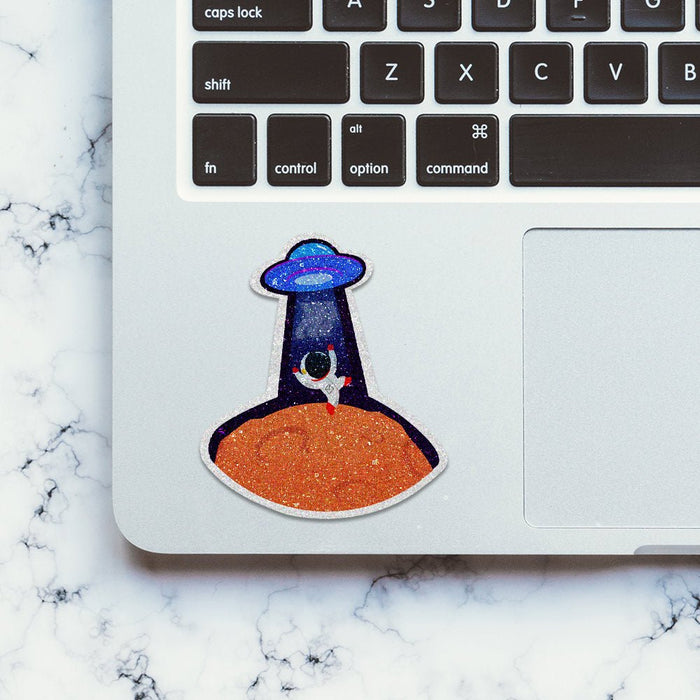 Cute Astronaut Glitter Sticker - Glitter Stickers | STICK IT UP