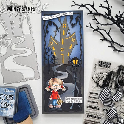 Cute But Psycho Clear Stamps - Whimsy Stamps
