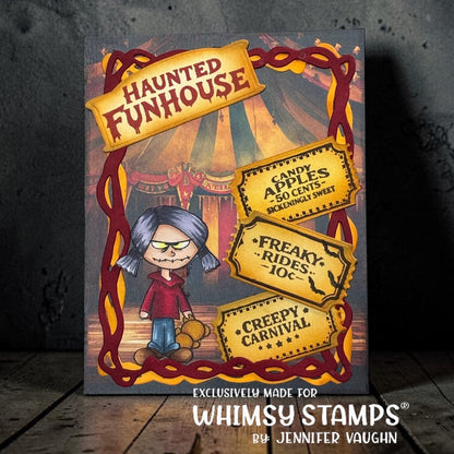 Cute But Psycho Clear Stamps - Whimsy Stamps