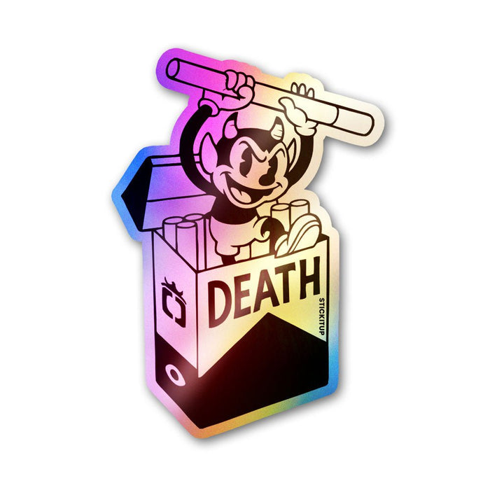 Death Smoke Sticker Holographic Stickers - Holographic stickers | STICK IT UP