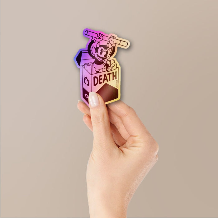 Death Smoke Sticker Holographic Stickers - Holographic stickers | STICK IT UP