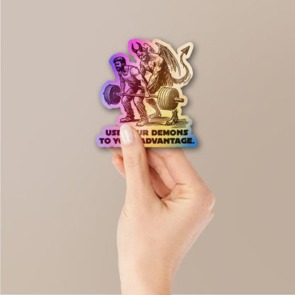 Demons Advantage Holographic Stickers - Holographic stickers | STICK IT UP