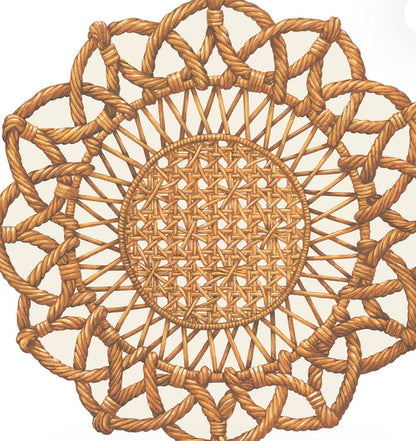 Die Cut Rattan Placemats