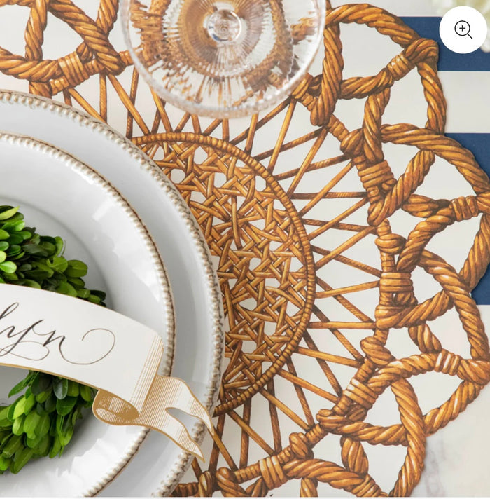 Die Cut Rattan Placemats