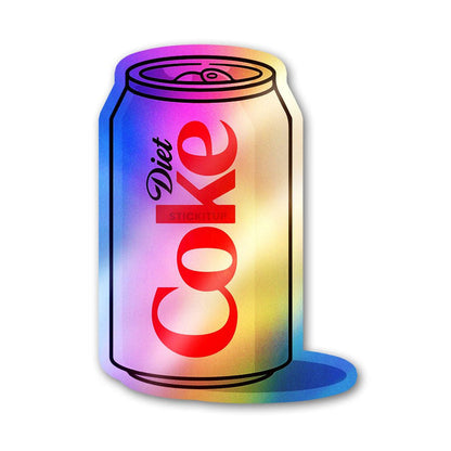 Diet Cola Pop Holographic Stickers - Holographic stickers | STICK IT UP