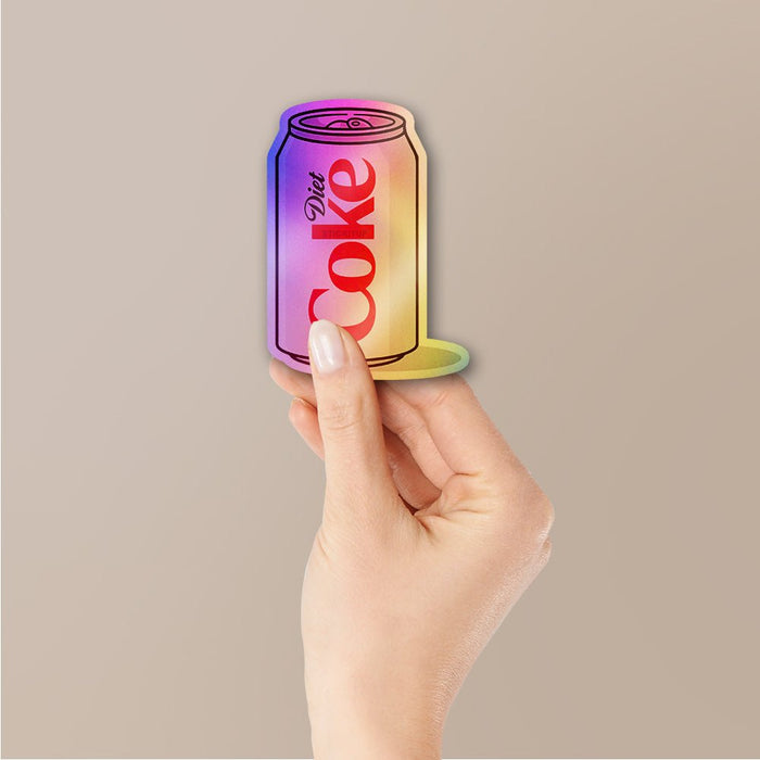 Diet Cola Pop Holographic Stickers - Holographic stickers | STICK IT UP
