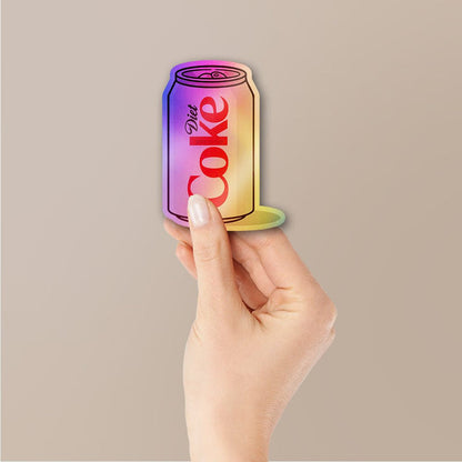 Diet Cola Pop Holographic Stickers - Holographic stickers | STICK IT UP