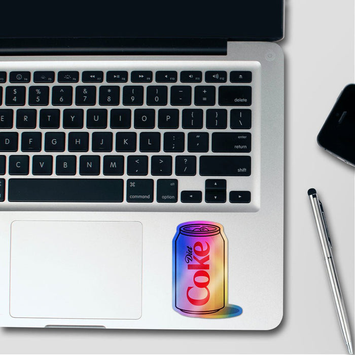 Diet Cola Pop Holographic Stickers - Holographic stickers | STICK IT UP