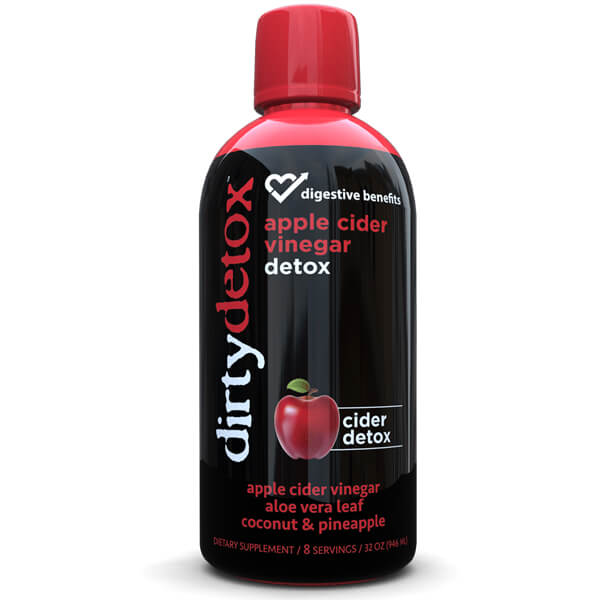 Digestive Benefits Dirty Detox Apple Cider Vinegar 32oz