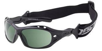 Tifosi sunglasses with green lenses and black frame for watersports