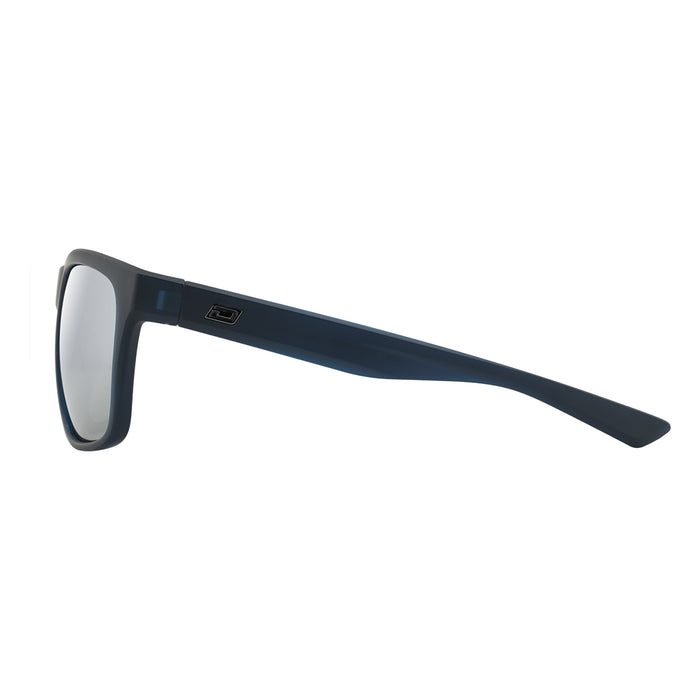 Dark blue polarized sunglasses with sleek frame for watersports