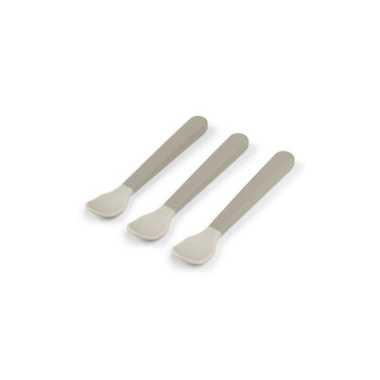 Done By Deer Foodie Easy-Grip Baby Spoon 3 Pack - Sand