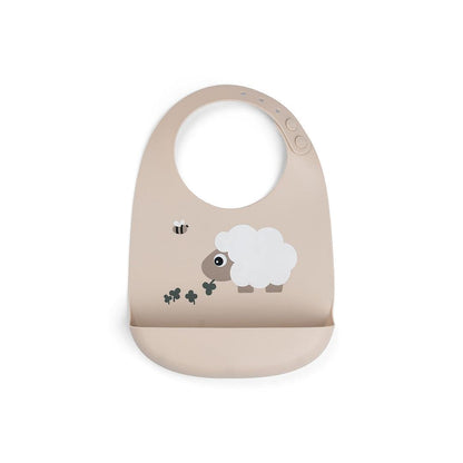 Done By Deer Silicone Bib - Sheepy Sand