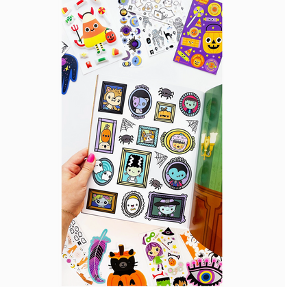 Draw-Along Halloween Sticker Book