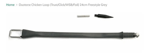 Duotone Chicken Loop Trust Click WSB Foil 16.5cm freeride grey for kitesurfing
