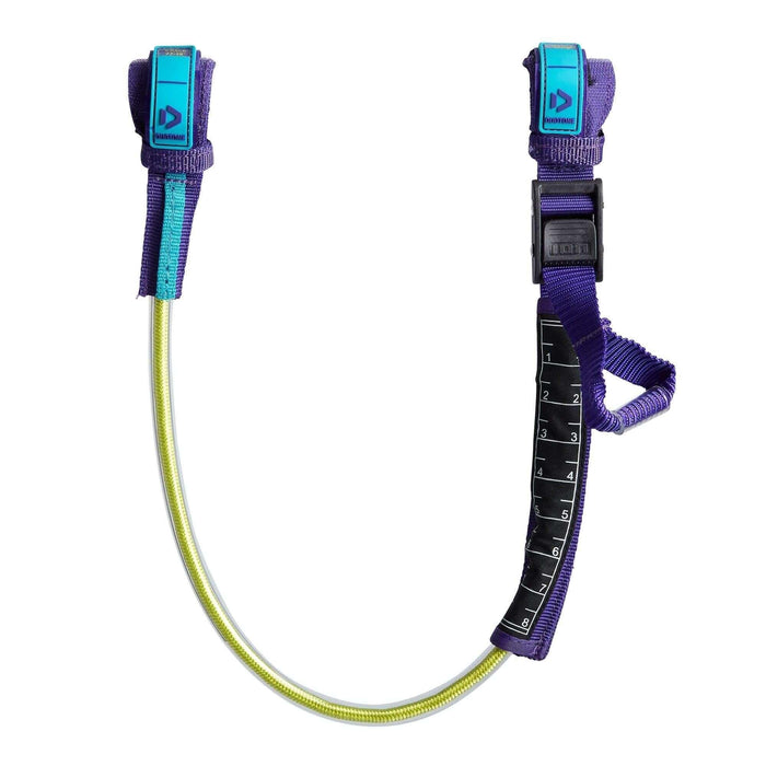 Duotone Vario Harness Lines Race 2.0 in purple and yellow with adjustable strap and markings