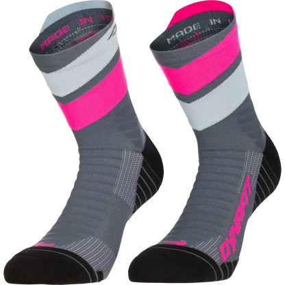 DYNAFIT ULTRA MID SOCKS CINDER PINK
