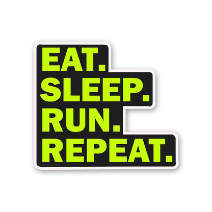 Eat Sleep Run Repeat Sticker - Stickers | STICK IT UP