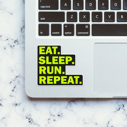Eat Sleep Run Repeat Sticker - Stickers | STICK IT UP