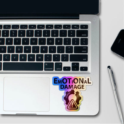 Emotional Damage Holographic Stickers - Holographic stickers | STICK IT UP