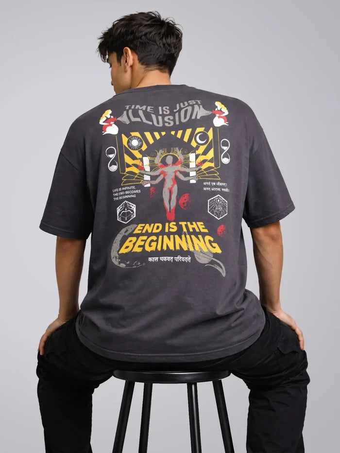 END IS THE BEGINNING OVERSIZED T-SHIRT - Unisex T-shirts | STICK IT UP