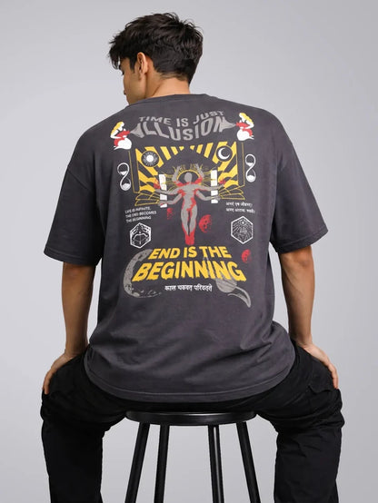 END IS THE BEGINNING OVERSIZED T-SHIRT - Unisex T-shirts | STICK IT UP