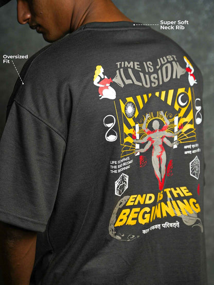 END IS THE BEGINNING OVERSIZED T-SHIRT - Unisex T-shirts | STICK IT UP