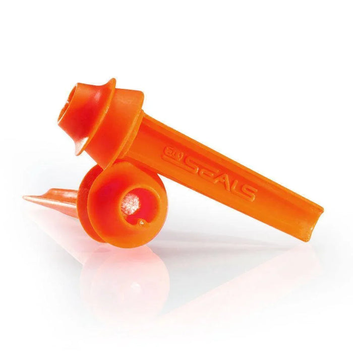 EQ Seals orange watersport ear plugs for surfing and swimming