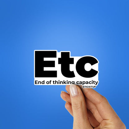 ETC Sticker - Stickers | STICK IT UP