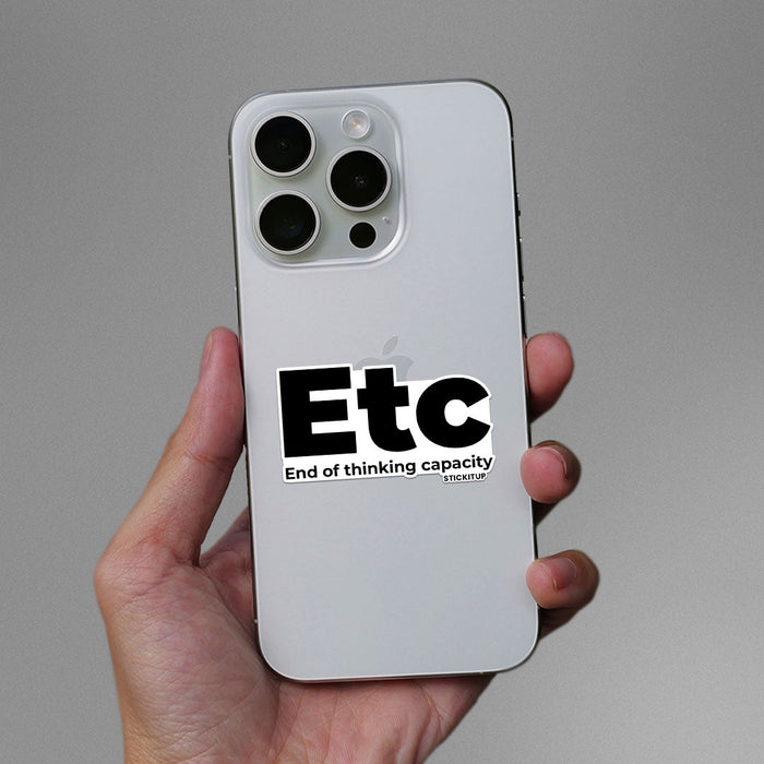 ETC Sticker - Stickers | STICK IT UP