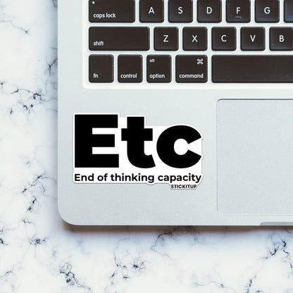 ETC Sticker - Stickers | STICK IT UP
