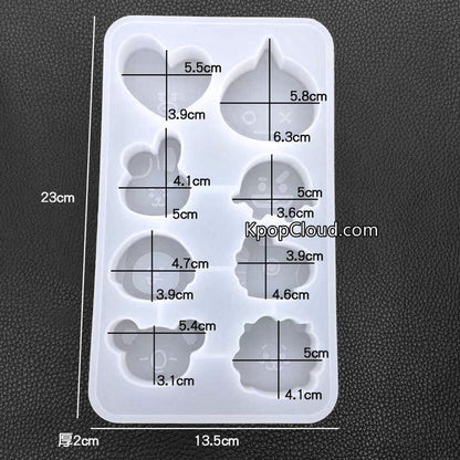 [FanGoods] BT21 Style Silicone Mold for Resin or Chocolate