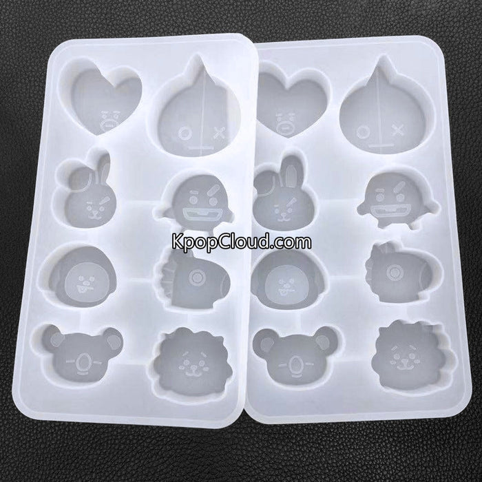 [FanGoods] BT21 Style Silicone Mold for Resin or Chocolate
