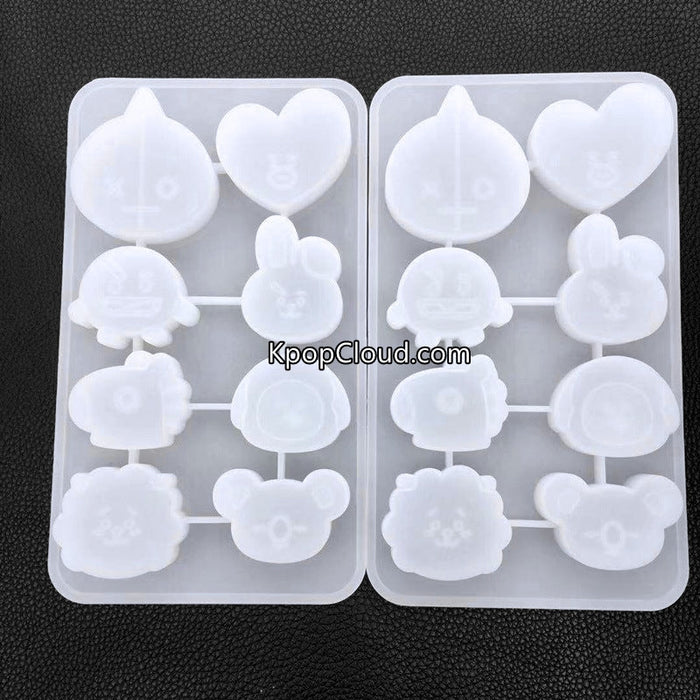 [FanGoods] BT21 Style Silicone Mold for Resin or Chocolate