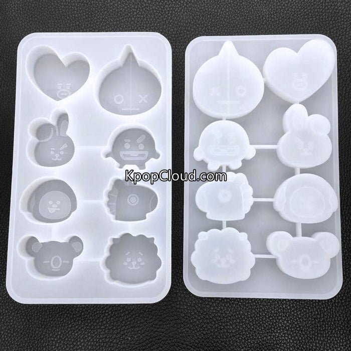 [FanGoods] BT21 Style Silicone Mold for Resin or Chocolate