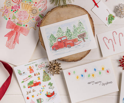 Farm Truck Holiday Card