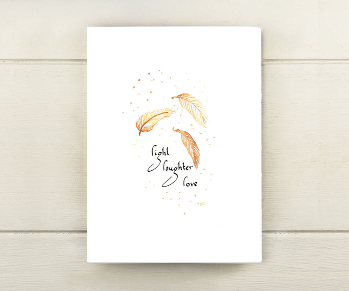 Feathers Light Card