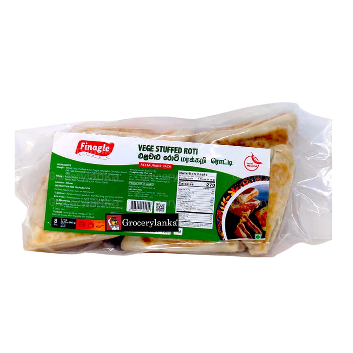 Finagle Vegetable Stuffed Roti 8 pcs - Frozen (In-Store Pickup Only / Please order a separate Frozen Shipping Kit in order to ship this item*)