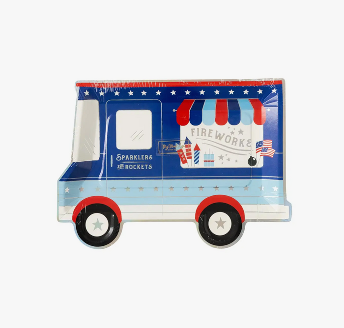 Firework Truck Shaped Plate