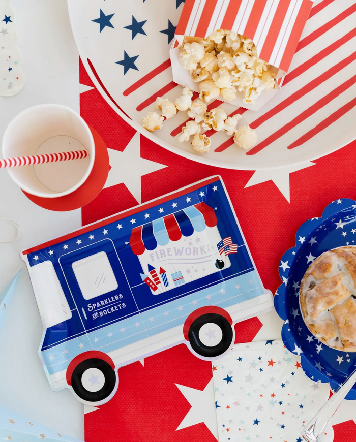 Firework Truck Shaped Plate