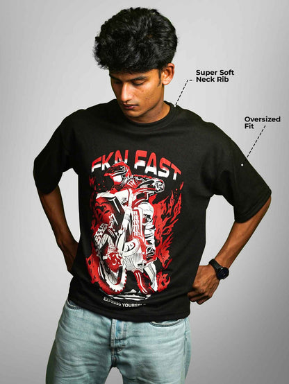 FKN FAST OVERSIZED T-SHIRT - Unisex T-shirts | STICK IT UP